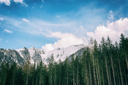 Mountainous landforms mountain sky nature Photo