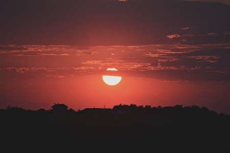 Foto Céu pôr do sol horizonte nuvem