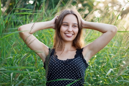 People in nature hair facial expression green Photo