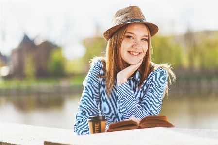 Fashion accessory smile hat headgear Photo