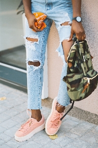 Jeans denim clothing street fashion Photo