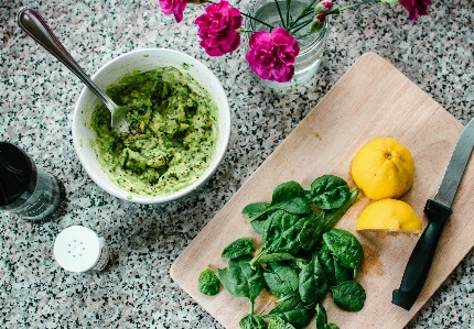 Foto Cibo ingrediente
 spinaci ortaggio a foglia
