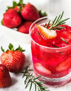 Food strawberry strawberries drink Photo