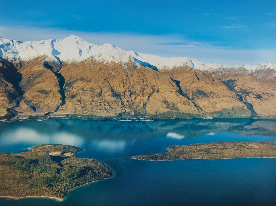 Body of water mountain nature mountainous landforms