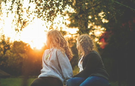 People in nature photograph sunlight sky Photo