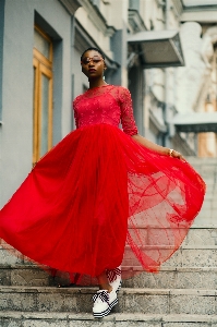 Clothing red dress fashion model Photo