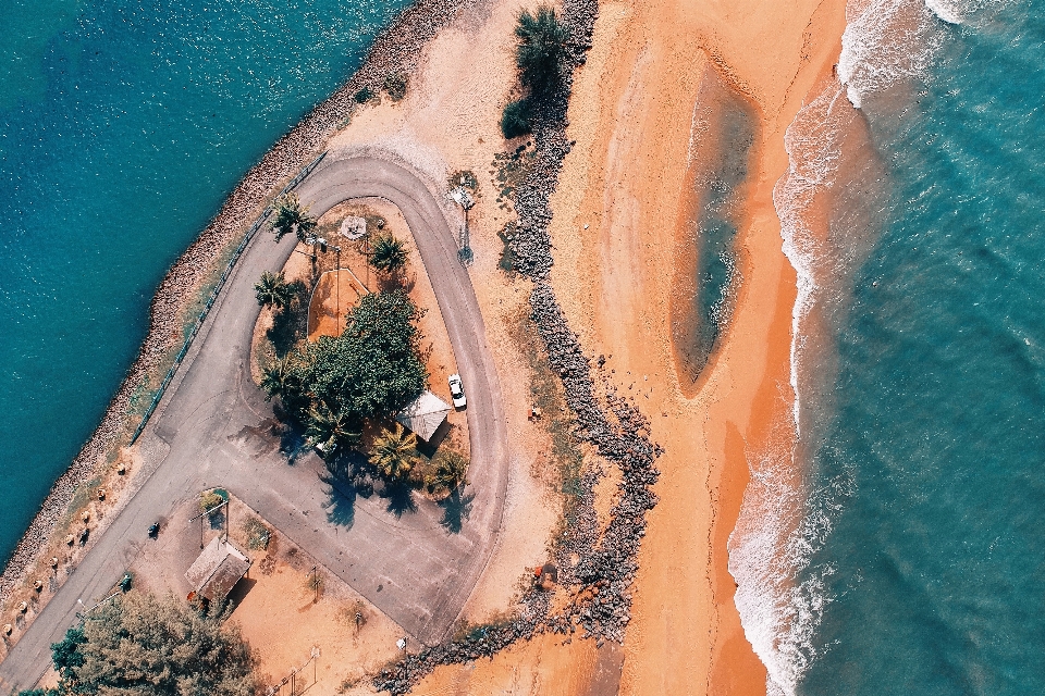 水 航空写真
 写真撮影 沿岸および海洋の地形
