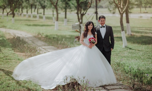 Bride gown wedding dress Photo