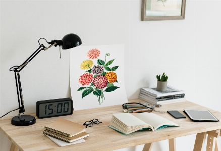 Desk furniture room table Photo