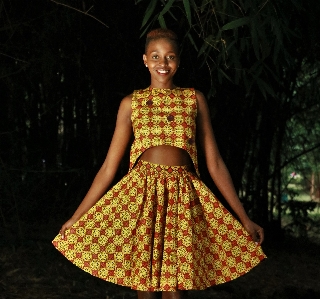 Clothing orange dress yellow Photo