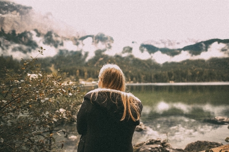 People in nature hair water sky Photo