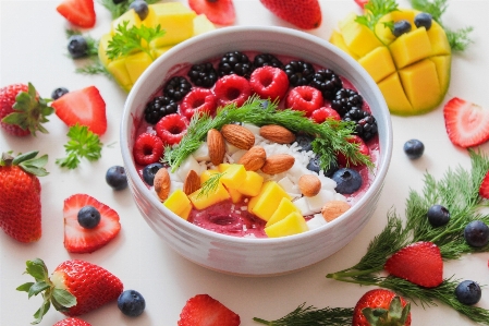 Food dish fruit salad cuisine Photo