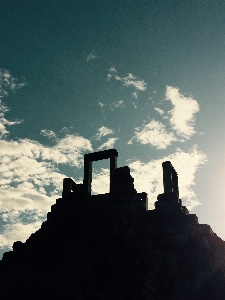 Castle sky cloud silhouette Photo