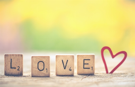 Love text font heart Photo