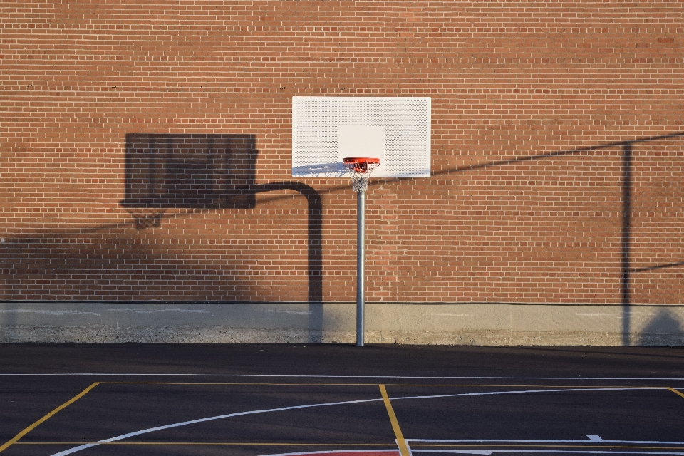 Basketball court wall sport venue