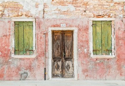 Wall red pink window Photo