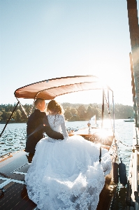 Photograph water dress bride Photo