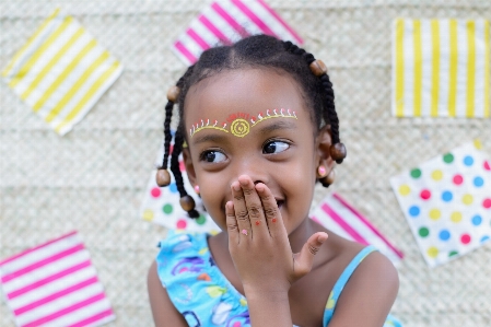 Skin pink child cheek Photo