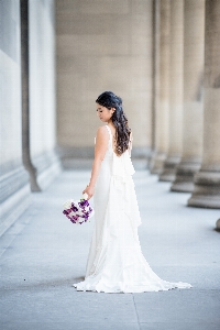 Gown bride wedding dress photograph Photo