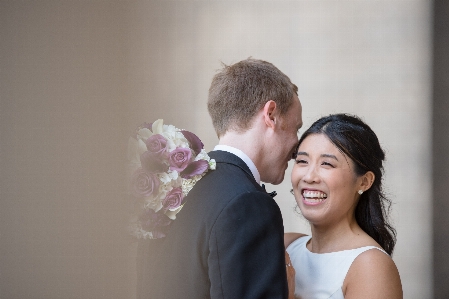 Photograph pink bride ceremony Photo