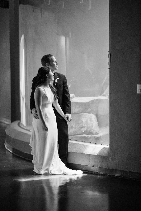 Fotografia sposa nero abito