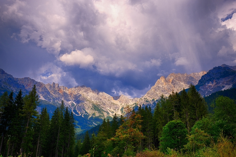 Sky mountainous landforms mountain nature