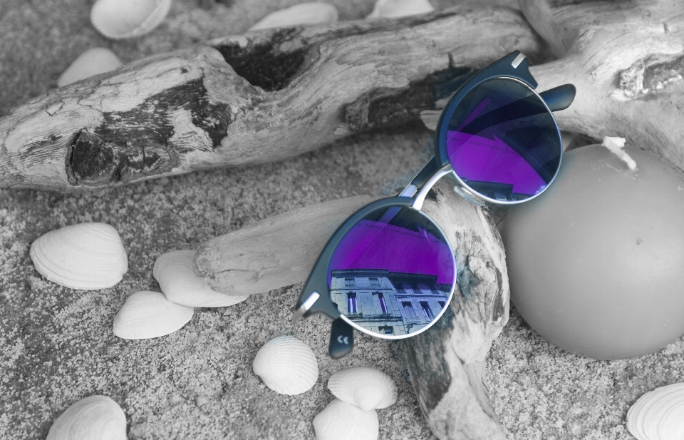 Lunettes
 bleu violet lunettes