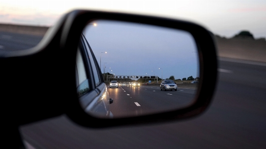 Car reflection motor vehicle automotive mirror Photo