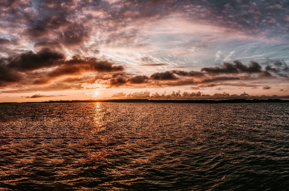 Sky horizon water sea