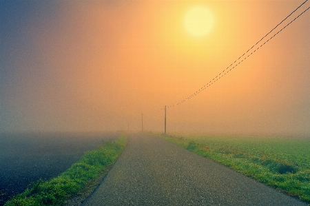 Foto Camino cielo mañana atmósfera