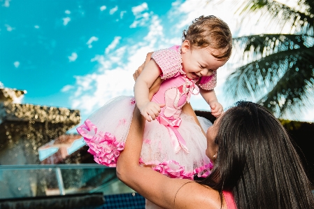 Pink girl fun child Photo