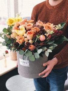 Flower bouquet arranging floristry Photo