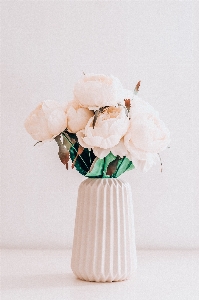 Flower vase cut flowers bouquet Photo