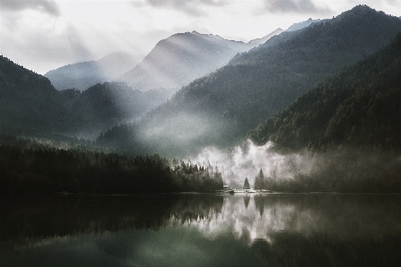 Reflection nature water highland Photo