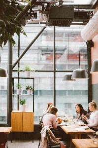 Furniture restaurant interior design window Photo