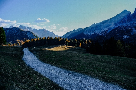 Mountainous landforms mountain range sky nature Photo