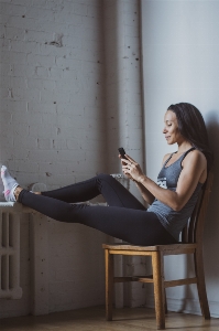 Furniture sitting leg beauty Photo