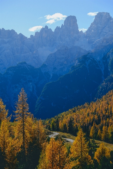 Mountainous landforms nature mountain range