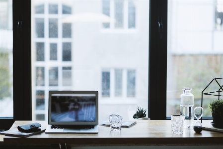 Furniture window office interior design Photo