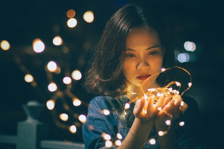 Beauty girl light lighting Photo