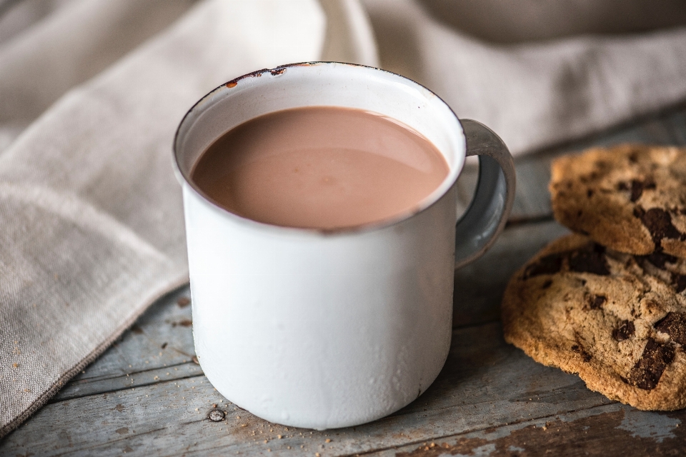 Taza de café chocolate caliente
 beber