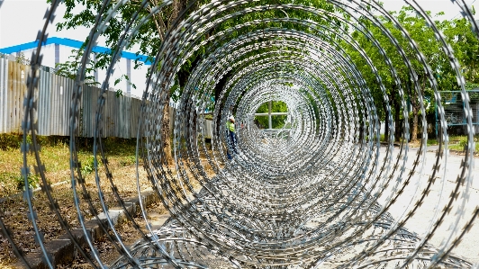 Foto Kabel kawat silet
 keamanan indonesia