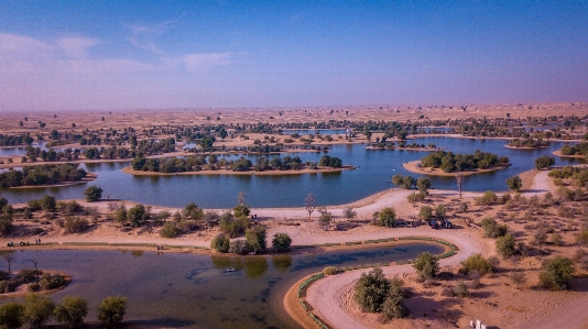 Aerial photography water resources sky city Photo