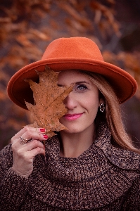 Beauty girl headgear hat Photo