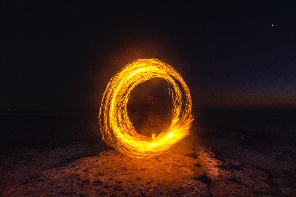 Poi light geological phenomenon fire