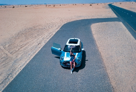 青 車 砂 交通手段
 写真