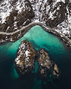 Su rock turkuaz kıyı ve okyanusal yer şekilleri
 Fotoğraf