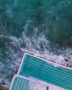 Foto Acqua onda turchese mare