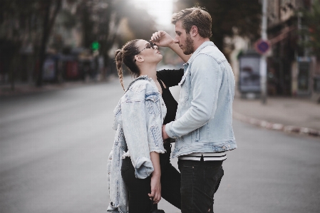 Photograph people romance yellow Photo