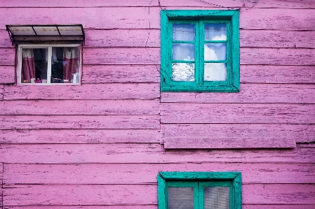 Blue pink green turquoise Photo